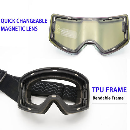 Ski Goggles – windproof, magnetic design
