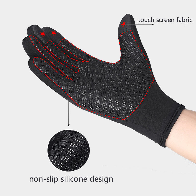 Motorcycle Riding Gloves – waterproof, soft fleece lining