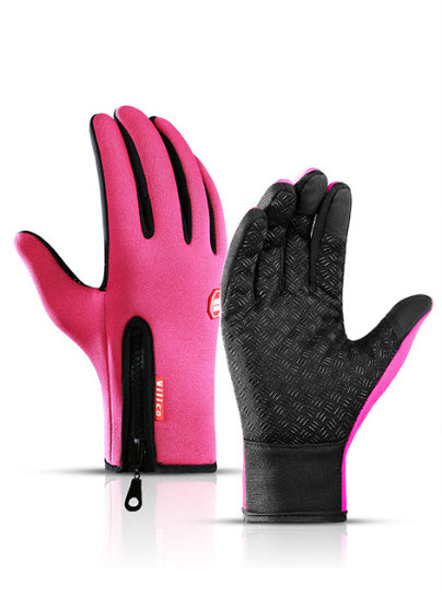 Motorcycle Riding Gloves – waterproof, soft fleece lining