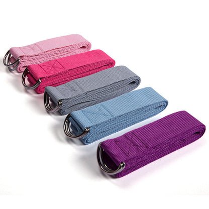 Yoga-assisted stretch polyester-cotton tension band