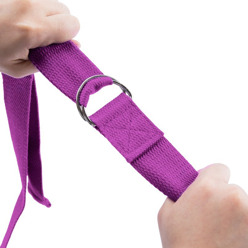 Yoga-assisted stretch polyester-cotton tension band