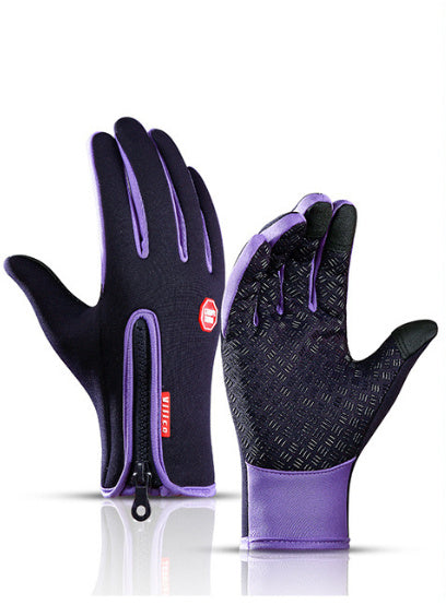 Motorcycle Riding Gloves – waterproof, soft fleece lining