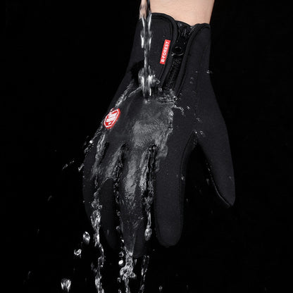 Motorcycle Riding Gloves – waterproof, soft fleece lining