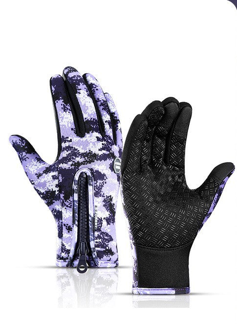 Motorcycle Riding Gloves – waterproof, soft fleece lining