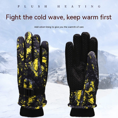 Ski Gloves – warm insulation, velvet lining