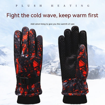 Ski Gloves – warm insulation, velvet lining