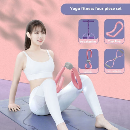 Yoga Four Piece Set Foot Pedaling And Leg Stretching Beauty Device